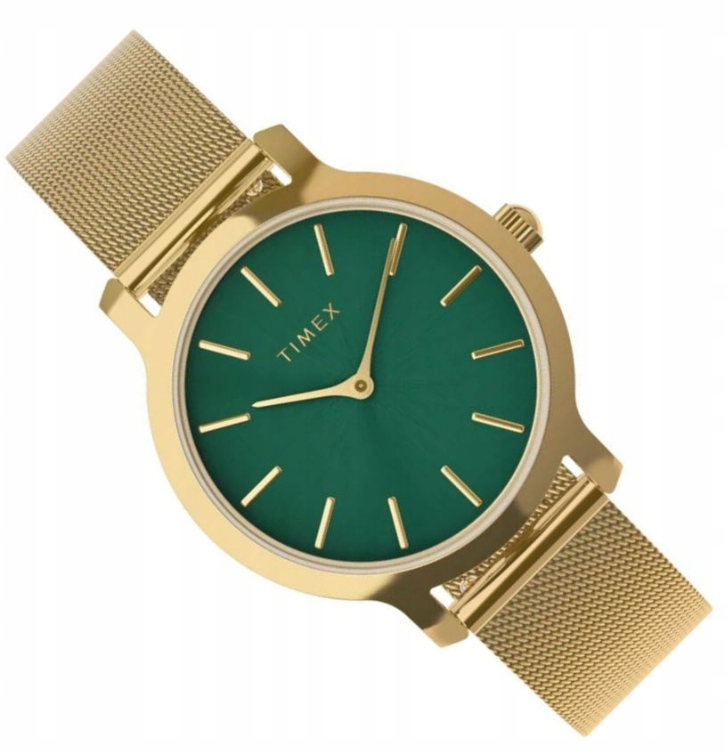 Zlaté Zelené Dámské Hodinky Timex Transcend 31 TW2W87300 Fashion