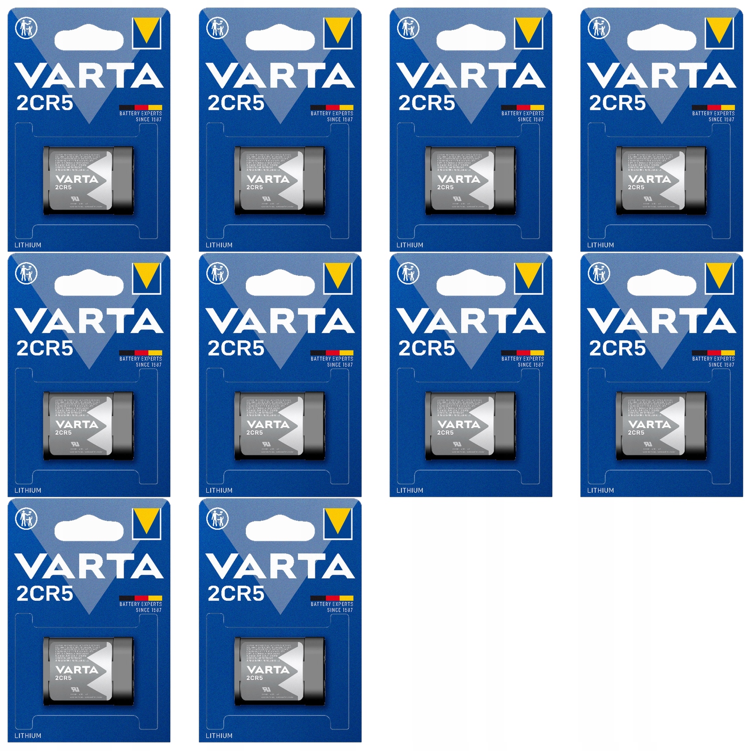 Varta 2CR5 Photo Lithiová baterie 6V pro digitální fotoaparát tlakoměru x10