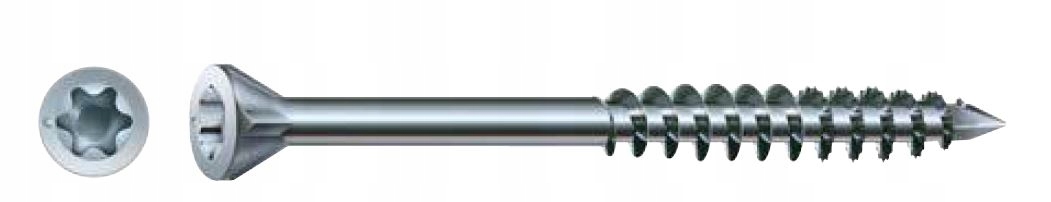 Skrutka Na Podlahy (500) Tx 3.5*55 MM Pozinkovaná Biela, Malá Hlava