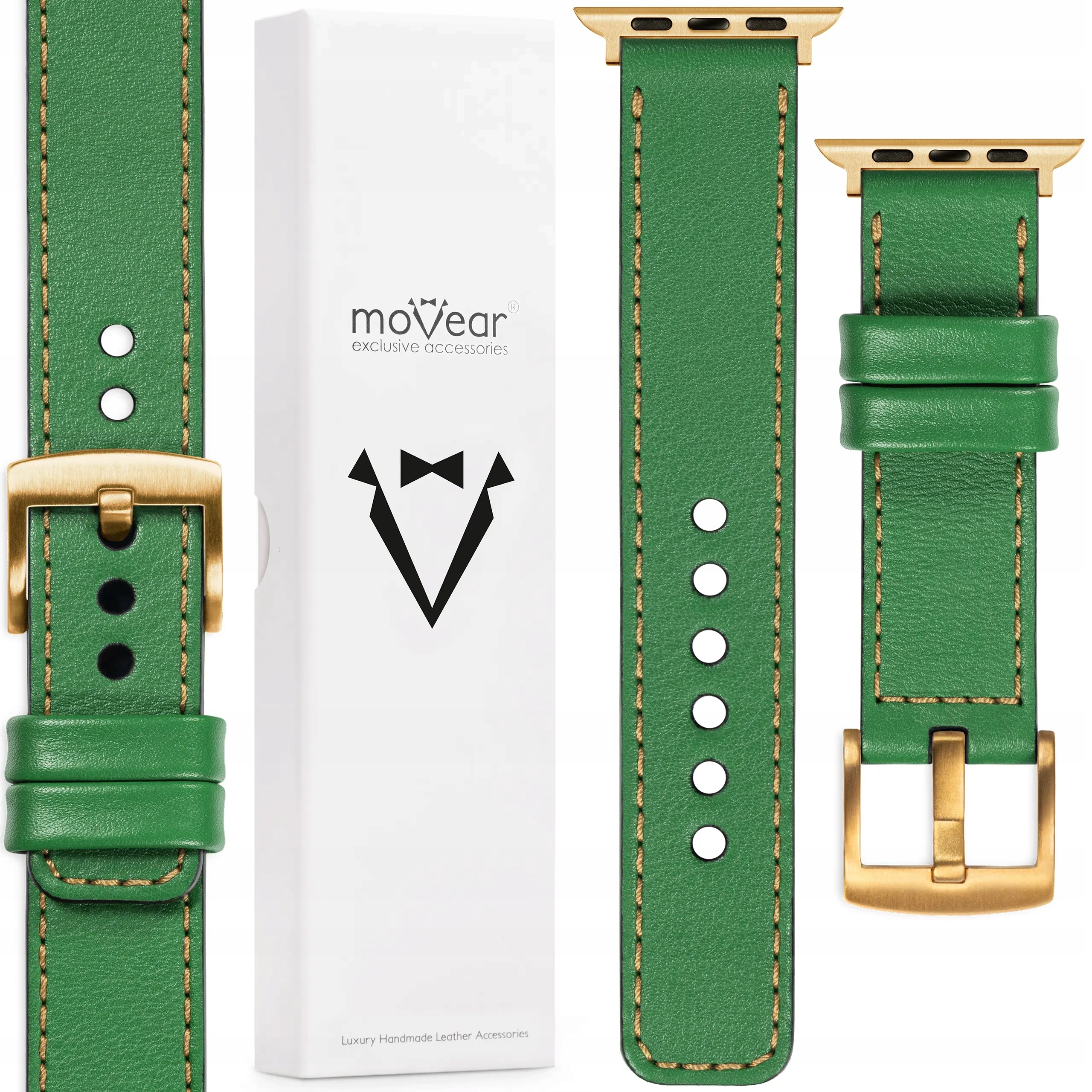 Prémiový řemínek pro Apple Watch 10 9 8 7 6 5 Se 42-40 mm Italská kůže