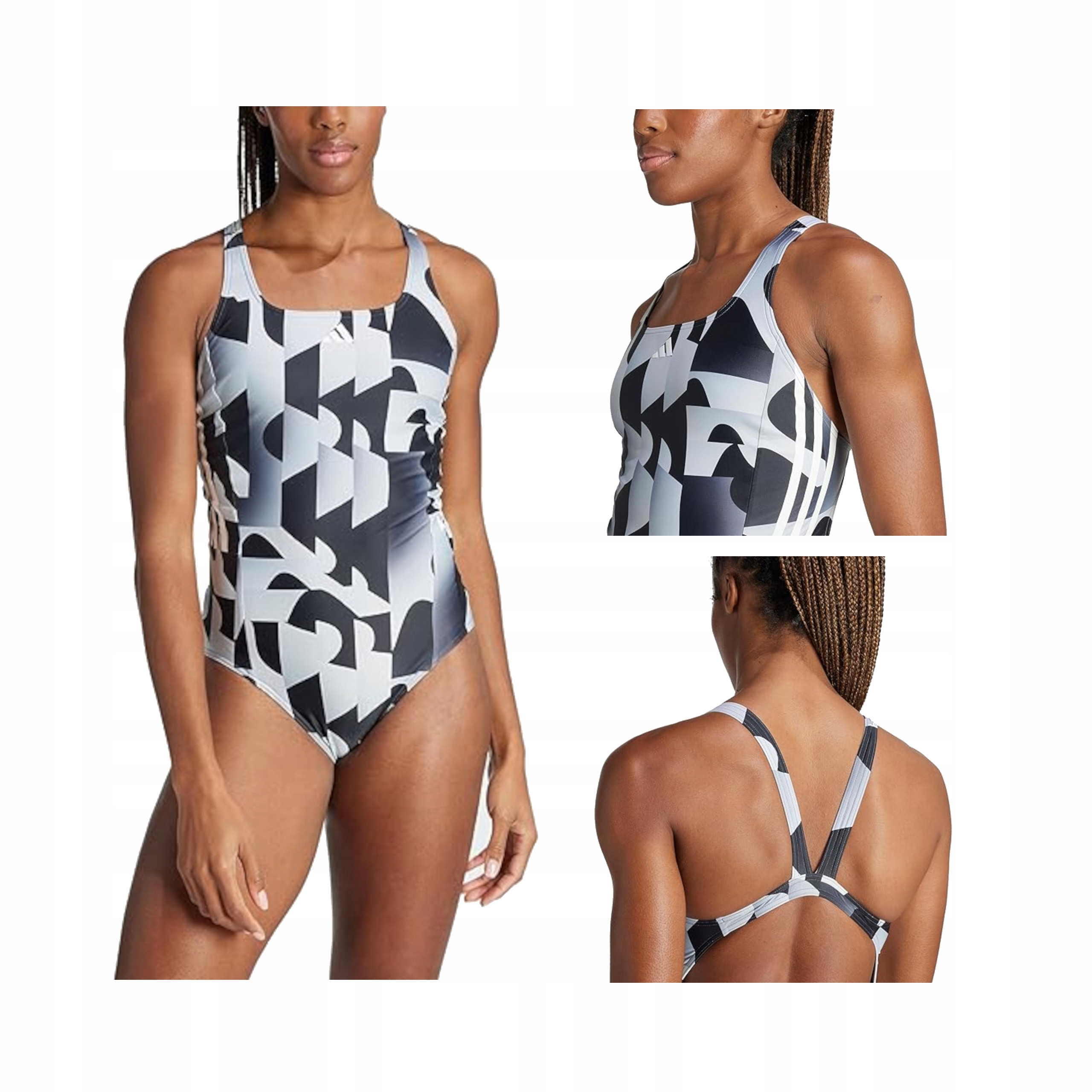 Adidas Dámské Plavky Seas 3S Grx St IL7272 Bílo Černé 42