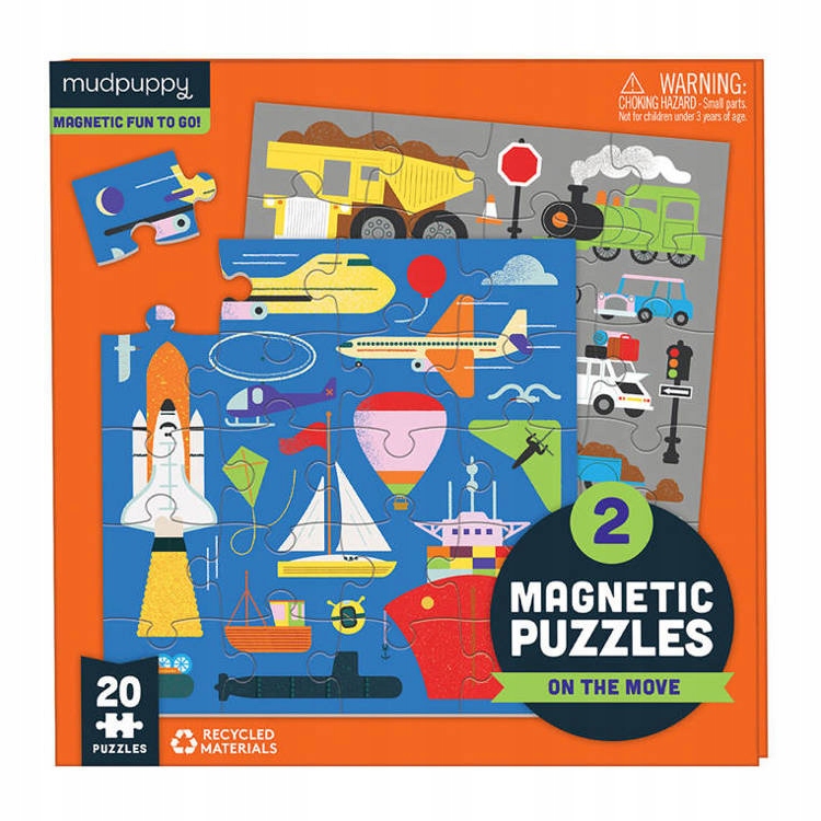 

Mudpuppy Puzzle Magnetyczne Transport 40EL MP69931