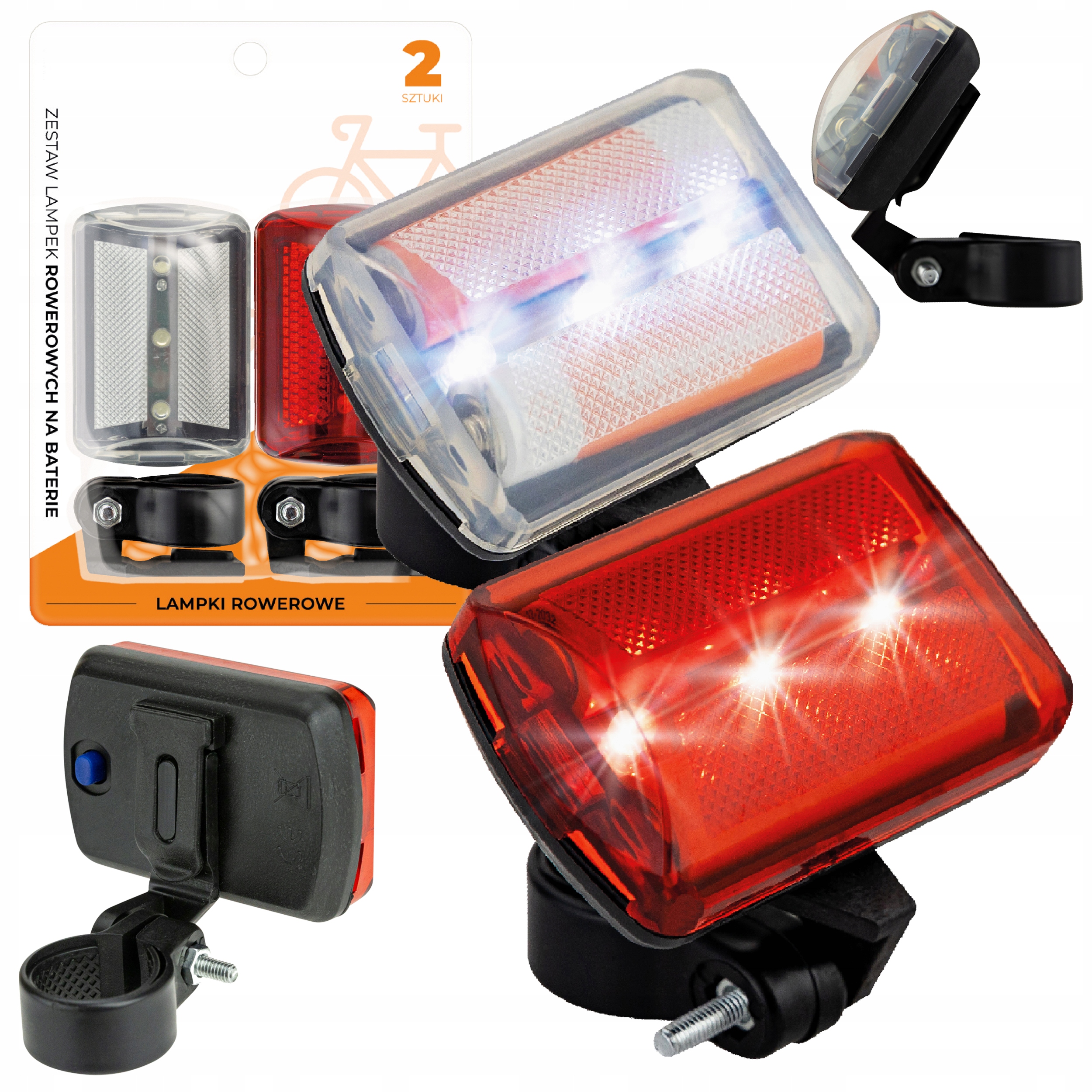 

Lampka Rowerowa lampki rowerowe tylna przednia tył