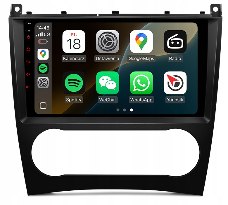 Mercedes W203 W209 Clk Nejnovější Android Carplay Rádio Navigace