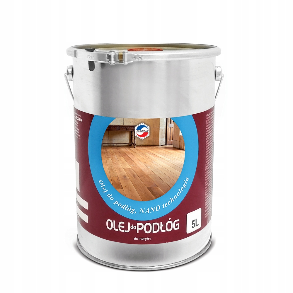 Olej na podlahy schodů dřevěných parket Sopur Nano bezbarvý 5L