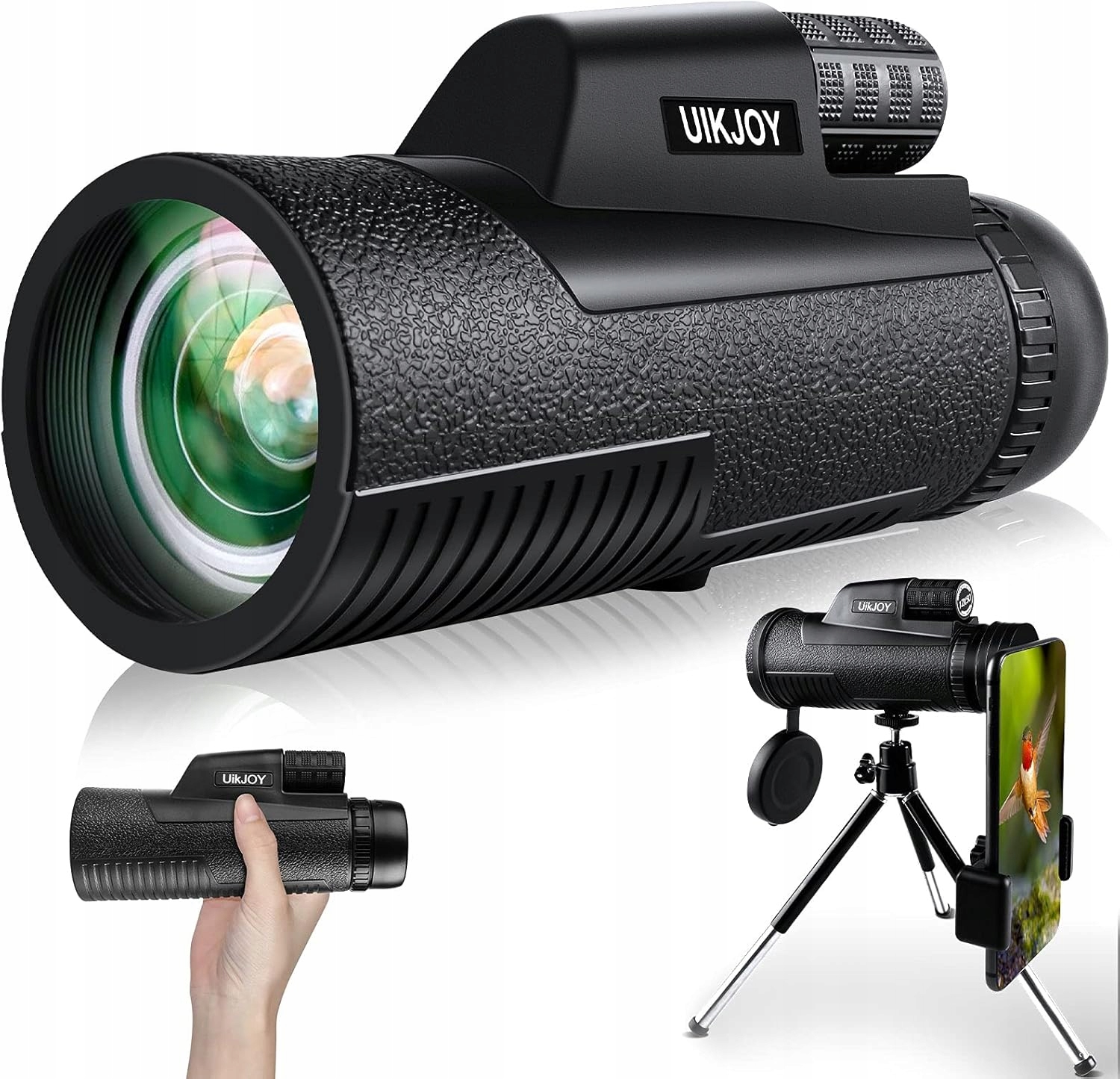 Monokulární Dalekohled 12X50 Vojenský Dalekohled Uikjoy Voděodolný Stojan 3V1