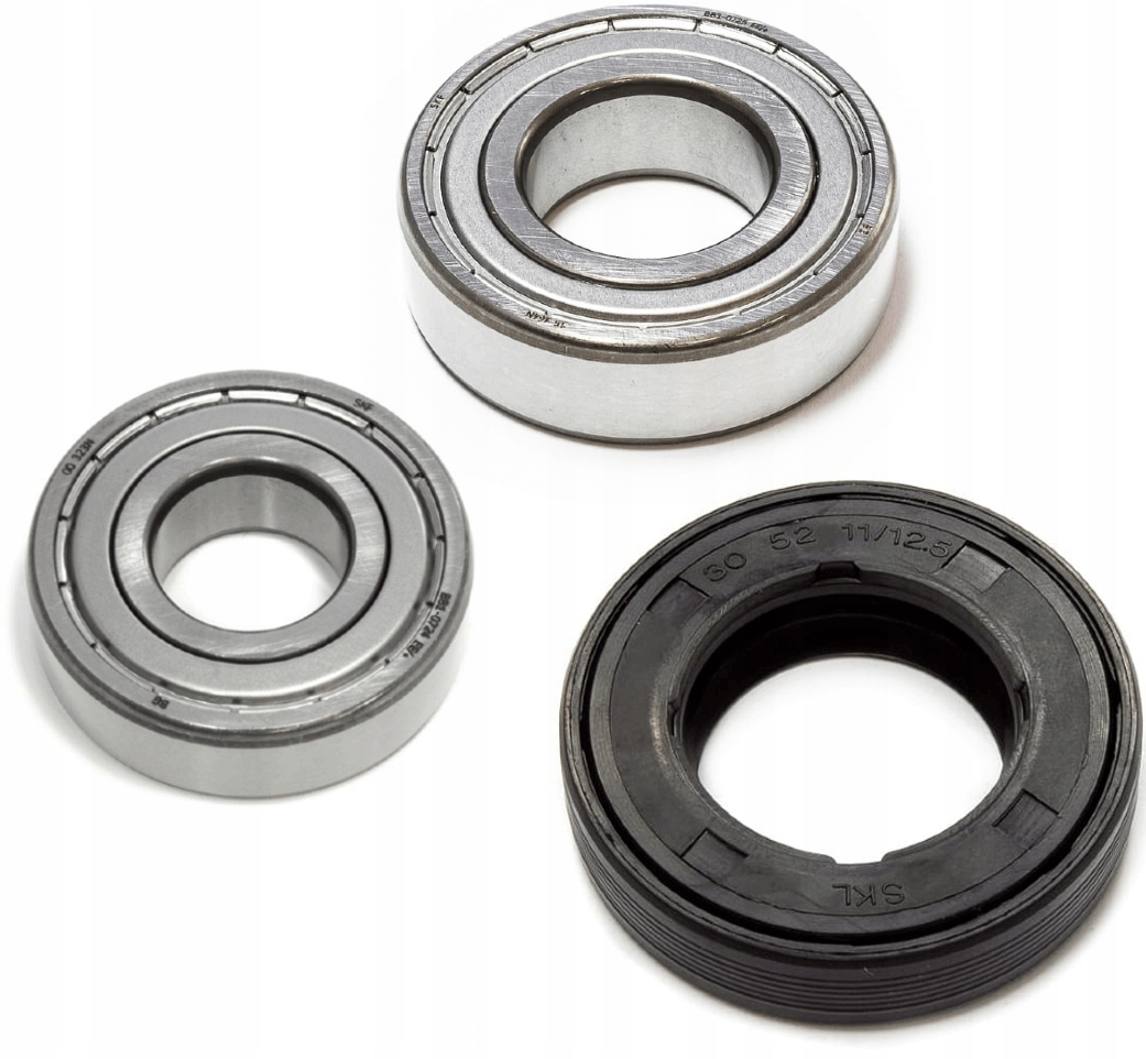 ZESTAW Łożyska i uszczelniacz pralki CANDY 6204 6205 30x52x11/12,5 SKF