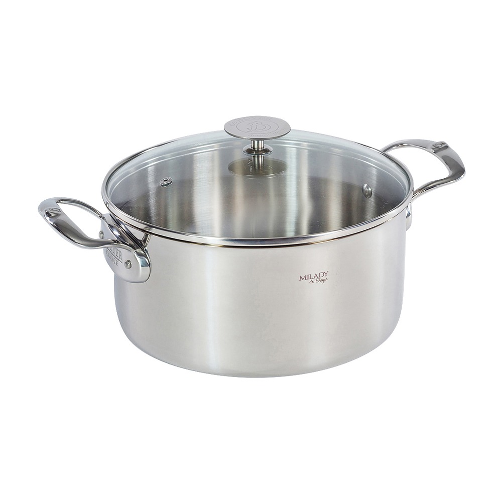 Hrnec de Buyer, 3427.24 Milady, nerez, skleněná poklice, nedeformovatelné,