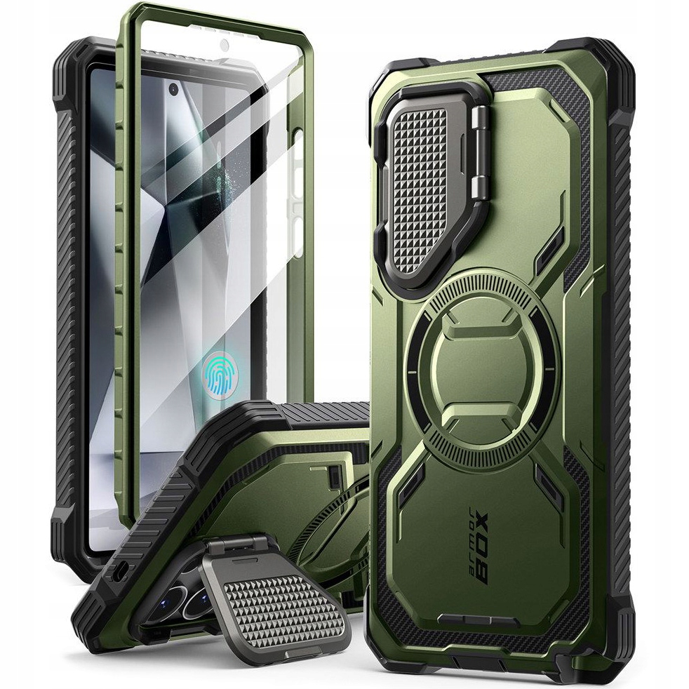 Pouzdro pancéřové Supcase pro Galaxy S25 Ultra, kryt pro MagSafe stojan Stand