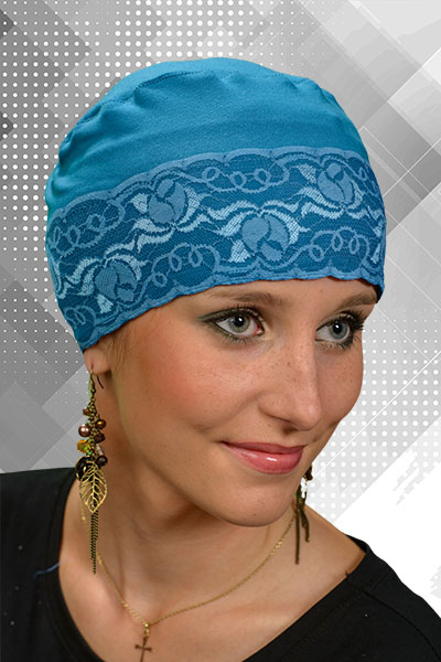 Turban Śpioszek z koronką Bambus Turbany b/1/04