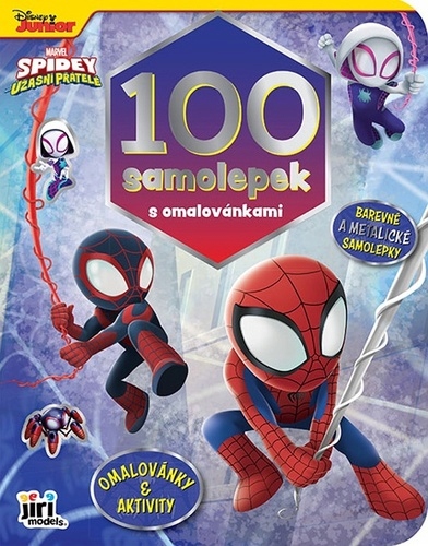 100 samolepiek s omaľovánkami Spidey