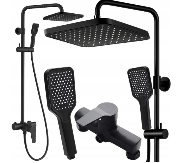 Sprchový Set Dešťová Sprcha Tryska Baterie Sprchová Hlavice Nástěnná