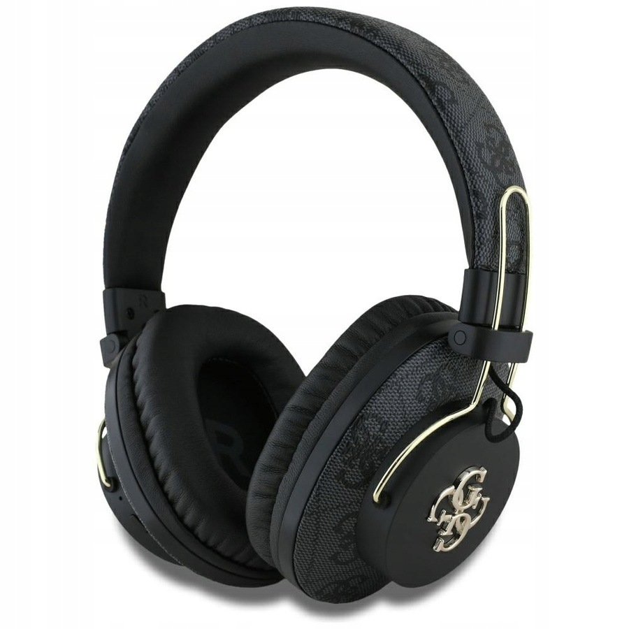 Guess Bezdrátová sluchátka přes uši Bluetooth 5.3 Enc černá