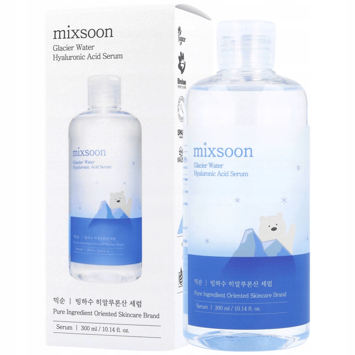 Mixsoon – Glacier Water Hyaluronic Acid Serum, 300 ml – hydratační sérum