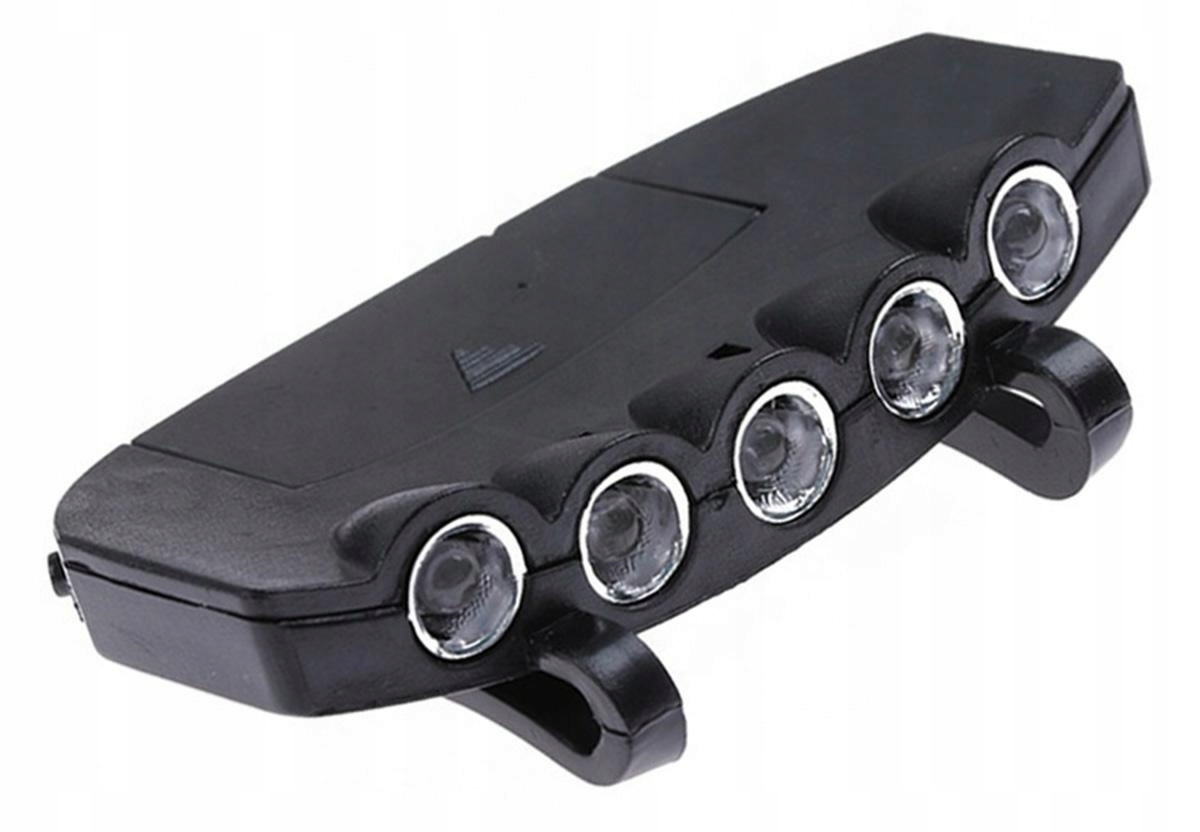 LATARKA CZOŁOWA NA CZAPKĘ Z DASZKIEM 5LED ZD54