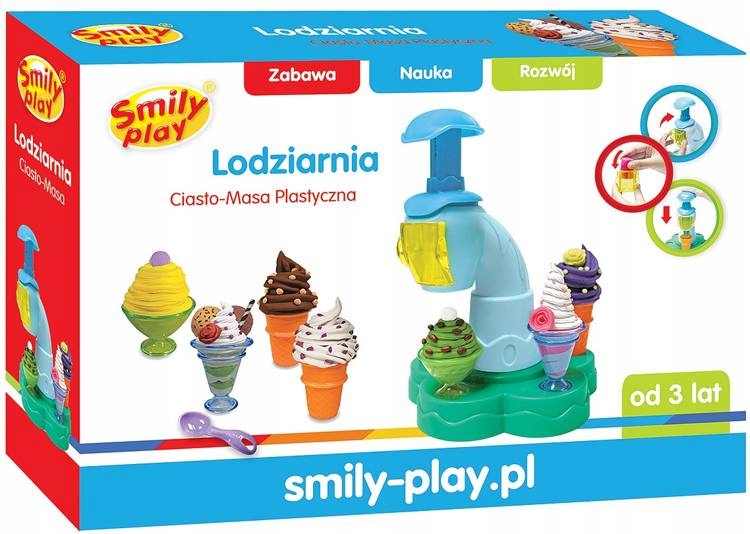 

Smily Play Ciasto Masa Zestaw Lodziarnia SP83686