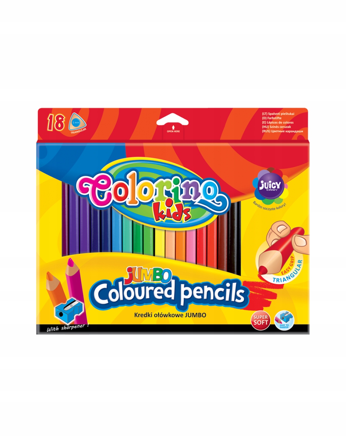 

Colorino Kredki Trójkątne Duże I Grube