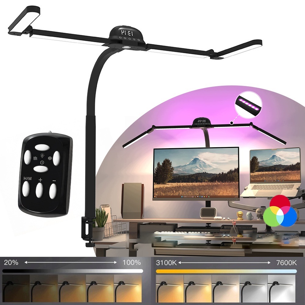Stolná Lampa Rgb Led S Pohybovým Senzorom, Nastaviteľná Školská, Výučba Práce