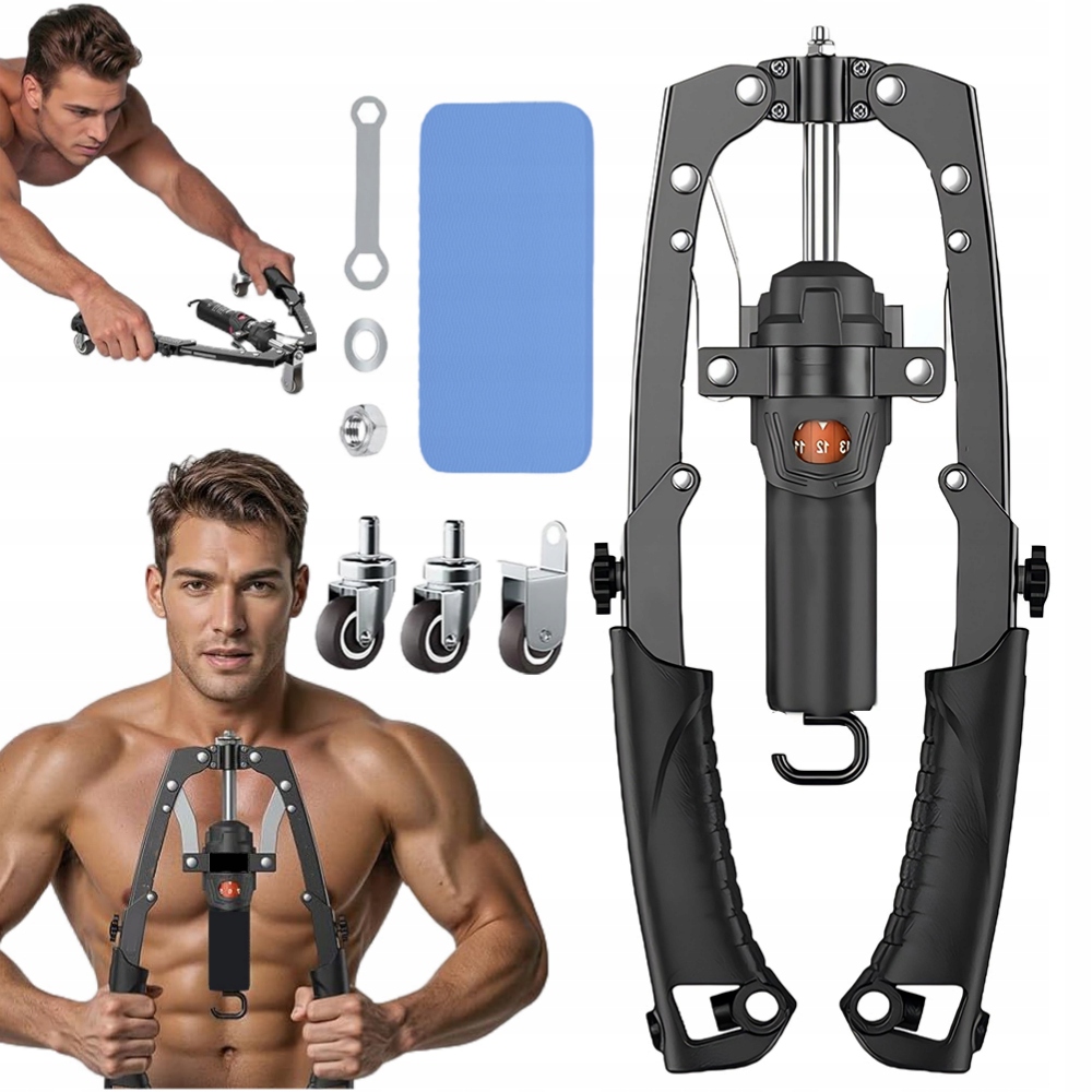 Trener Ramion Regulacja 10-200KG System 3 Wymienne Koła Mata Antypoślizgowa