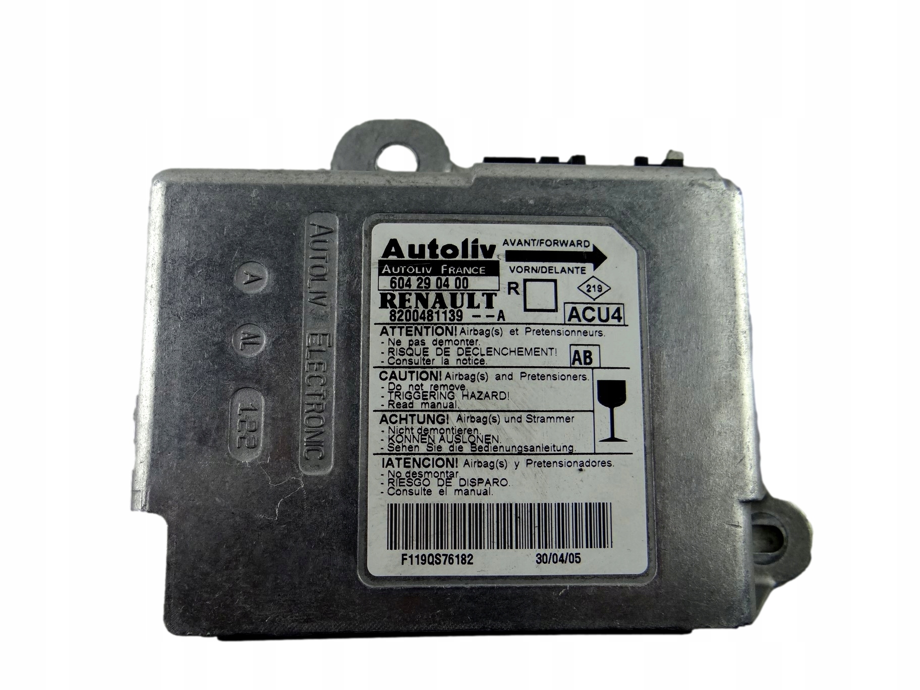 modulo SENSOR airbag FIAT PUNTO II 8200481139