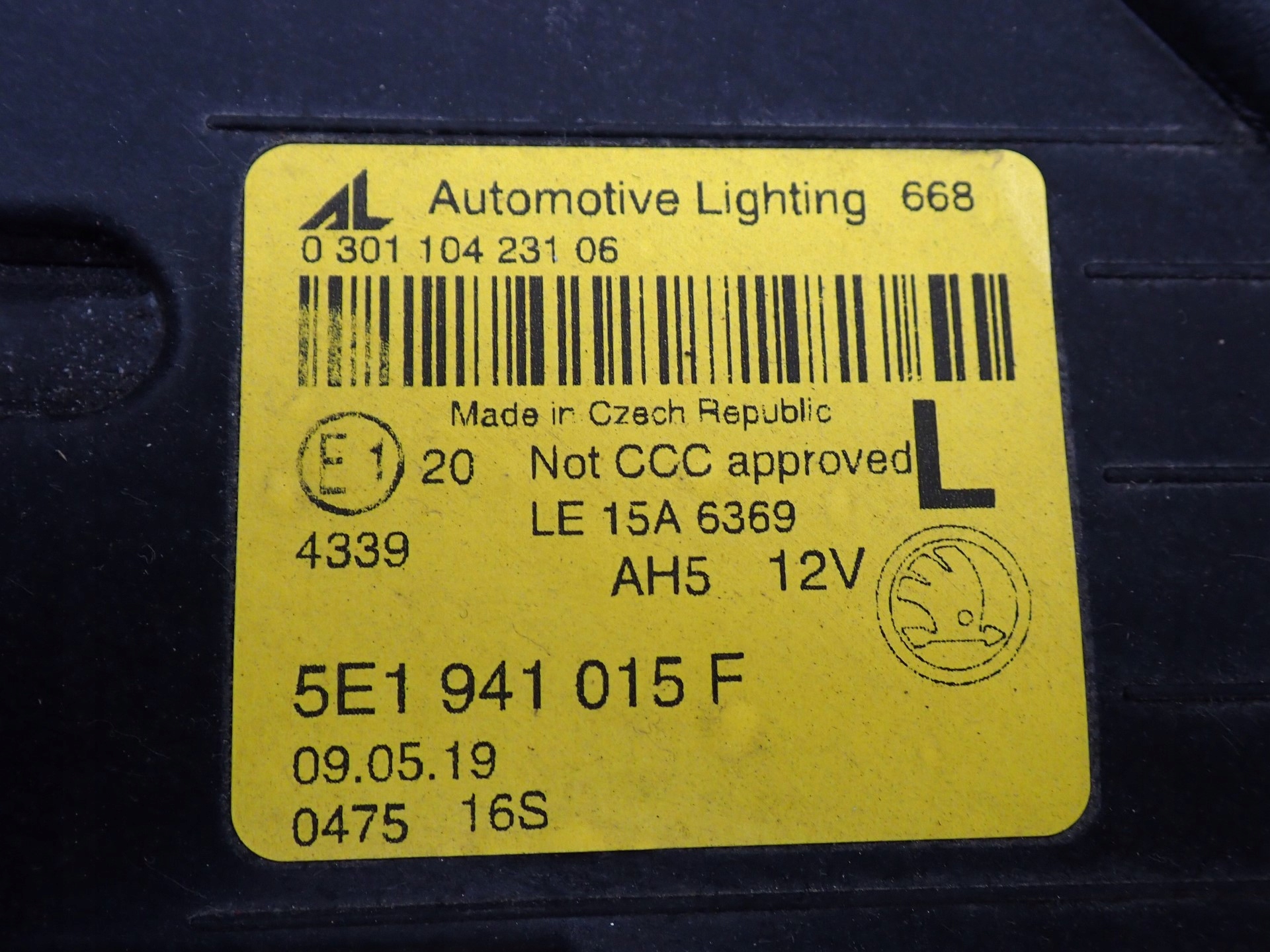 light left FULL LED SKODA OCTAVIA 3 III 5E LIFT