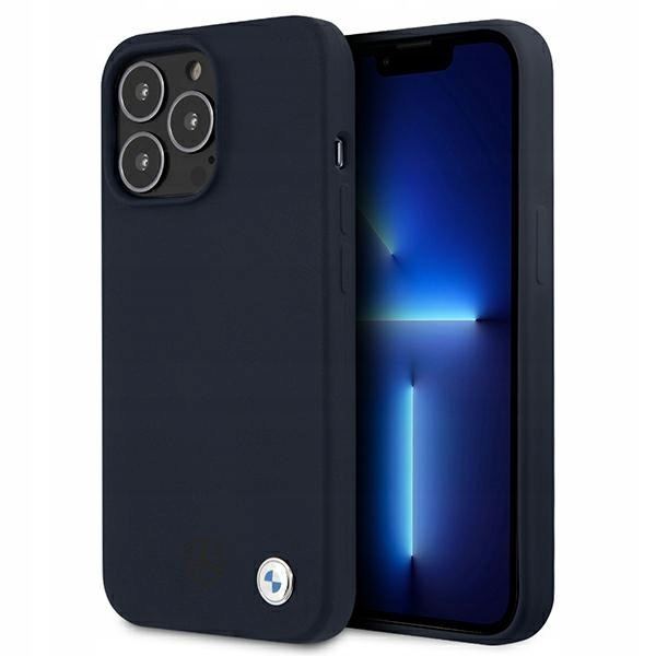 Pouzdro Bmw BMHCP13XSILNA pro iPhone 13 Pro Max 6,7", tmavě modré/navy hardcase Sili