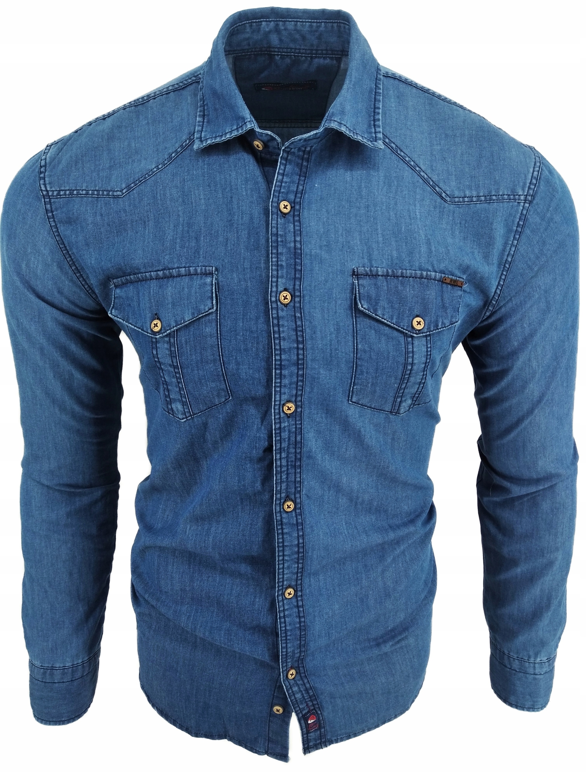 KOSZULA JEANSOWA MĘSKA INDIGO JEANS 2026 M Marka inna