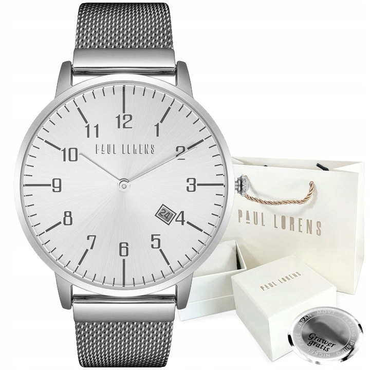 Dámské hodinky Paul Lorens Kadoma datumovka ideální dárek Box Gravírování