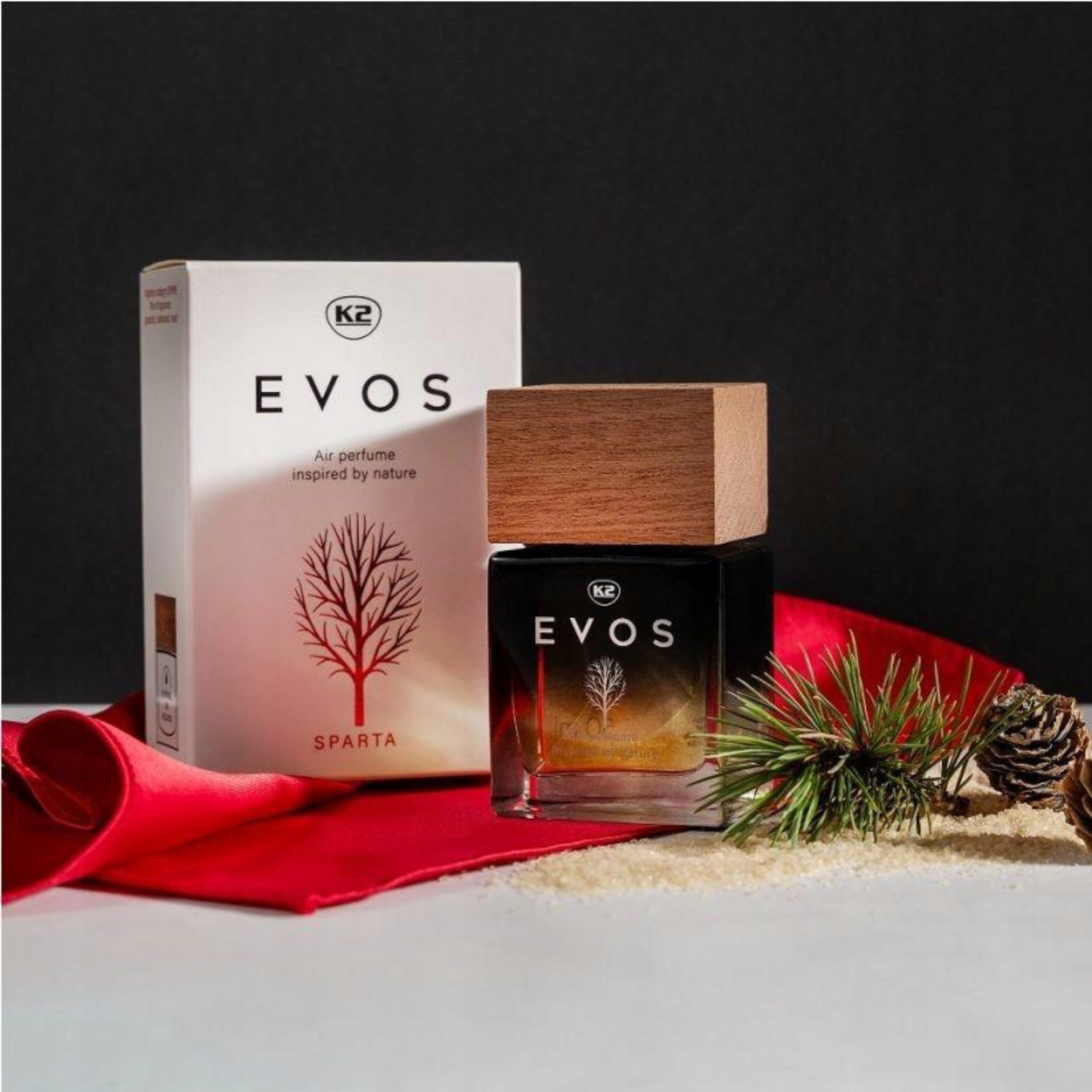 Naturalne perfumy flakon zapach do samochodu domu atomizer K2 EVOS SPARTA Numer katalogowy producenta V051