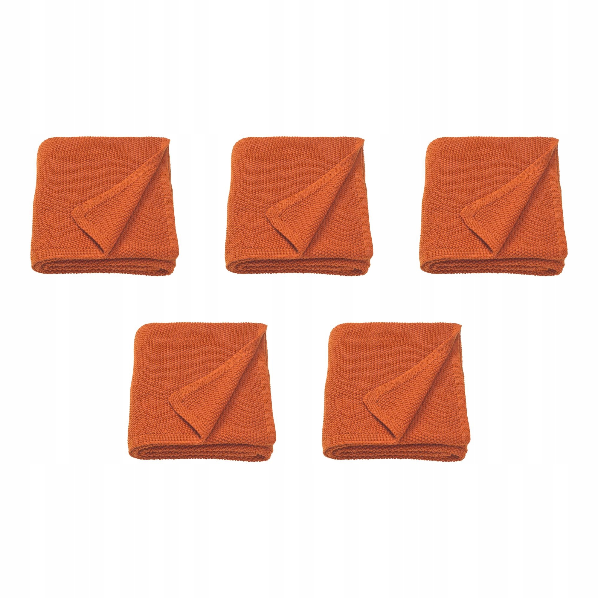 5 ks Humlemott Pled červenohnědý 130 x 170 cm