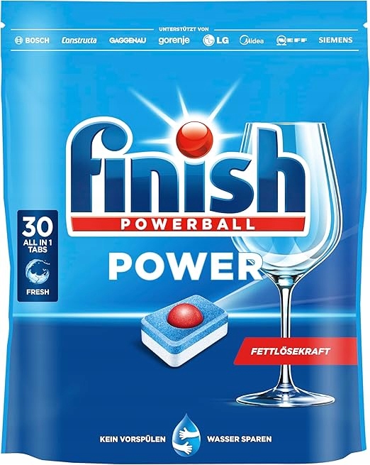 Finish Power Tabletki Do Zmywarki All In 1 6x30 sztuk