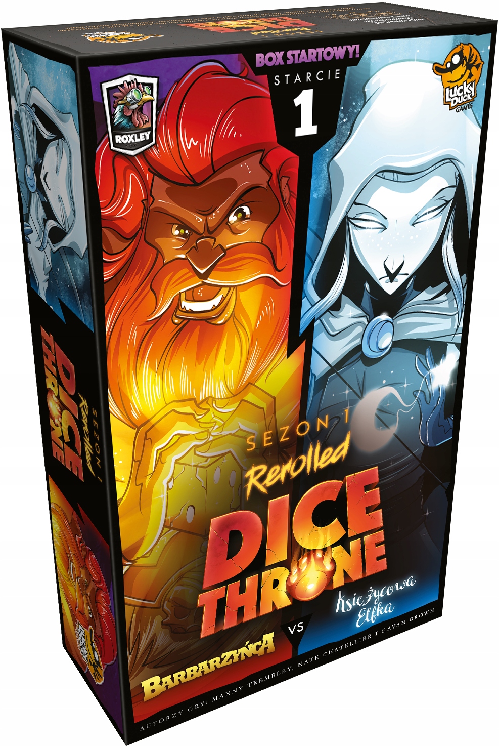 Dice Throne: Starcie 1 Barbarzyńca vs Księżycowa Elfka