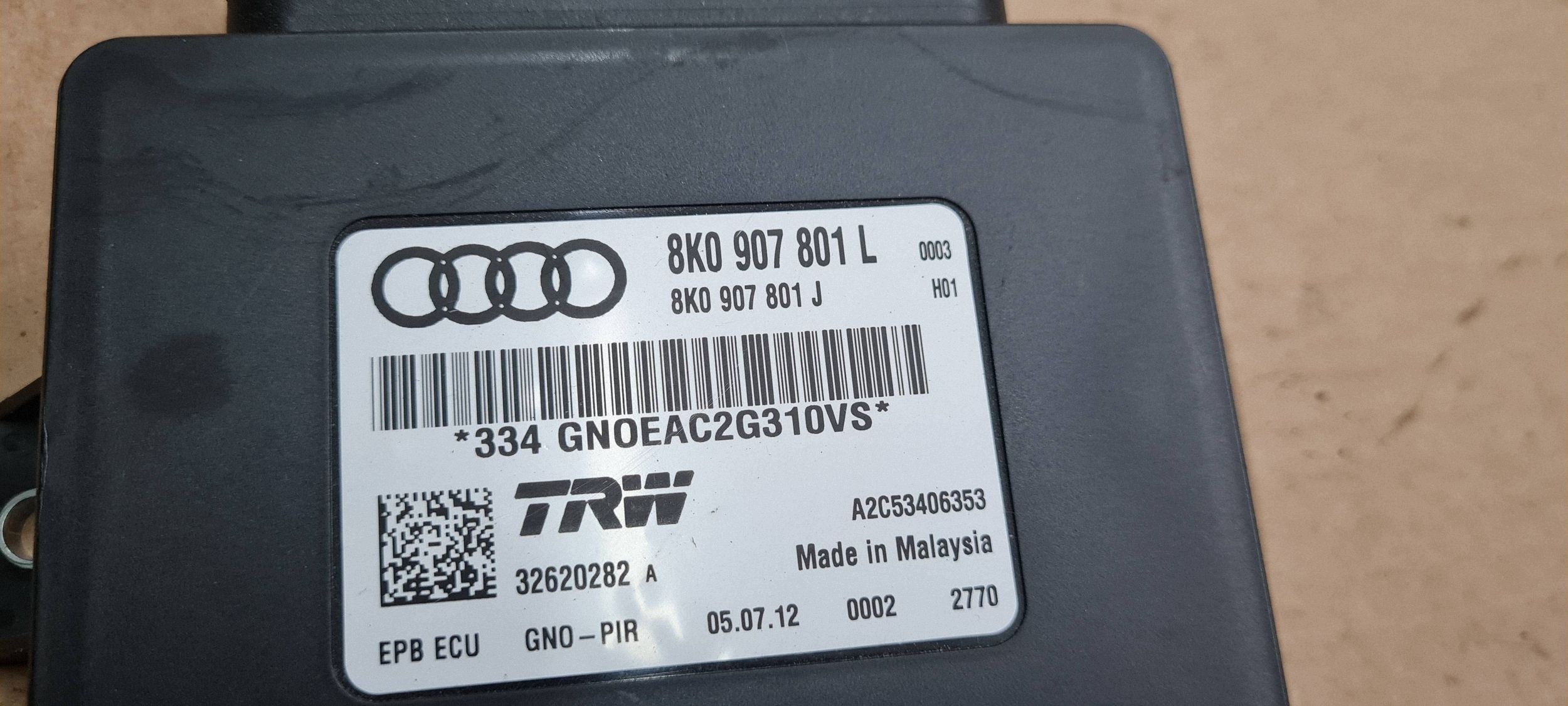A5 8T LIFT module control unit electric brake 8K0907801L A4 B8 S4 Q5