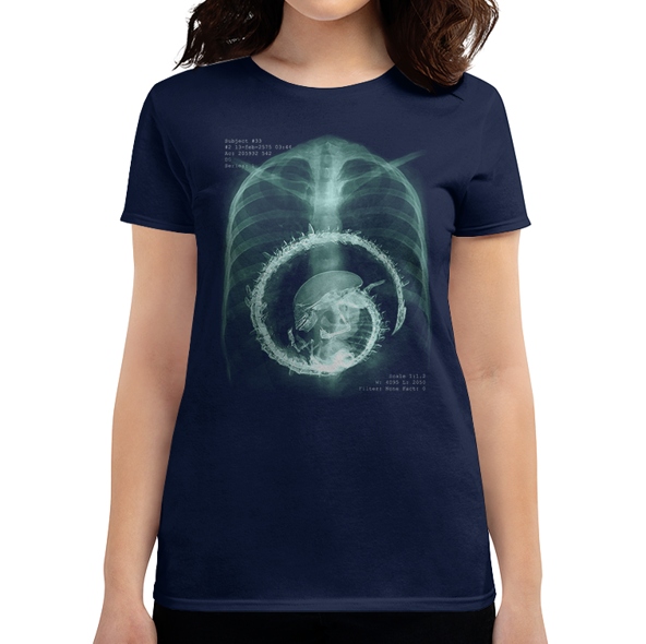 

Koszulka Alien Obcy X-ray granatowa XL