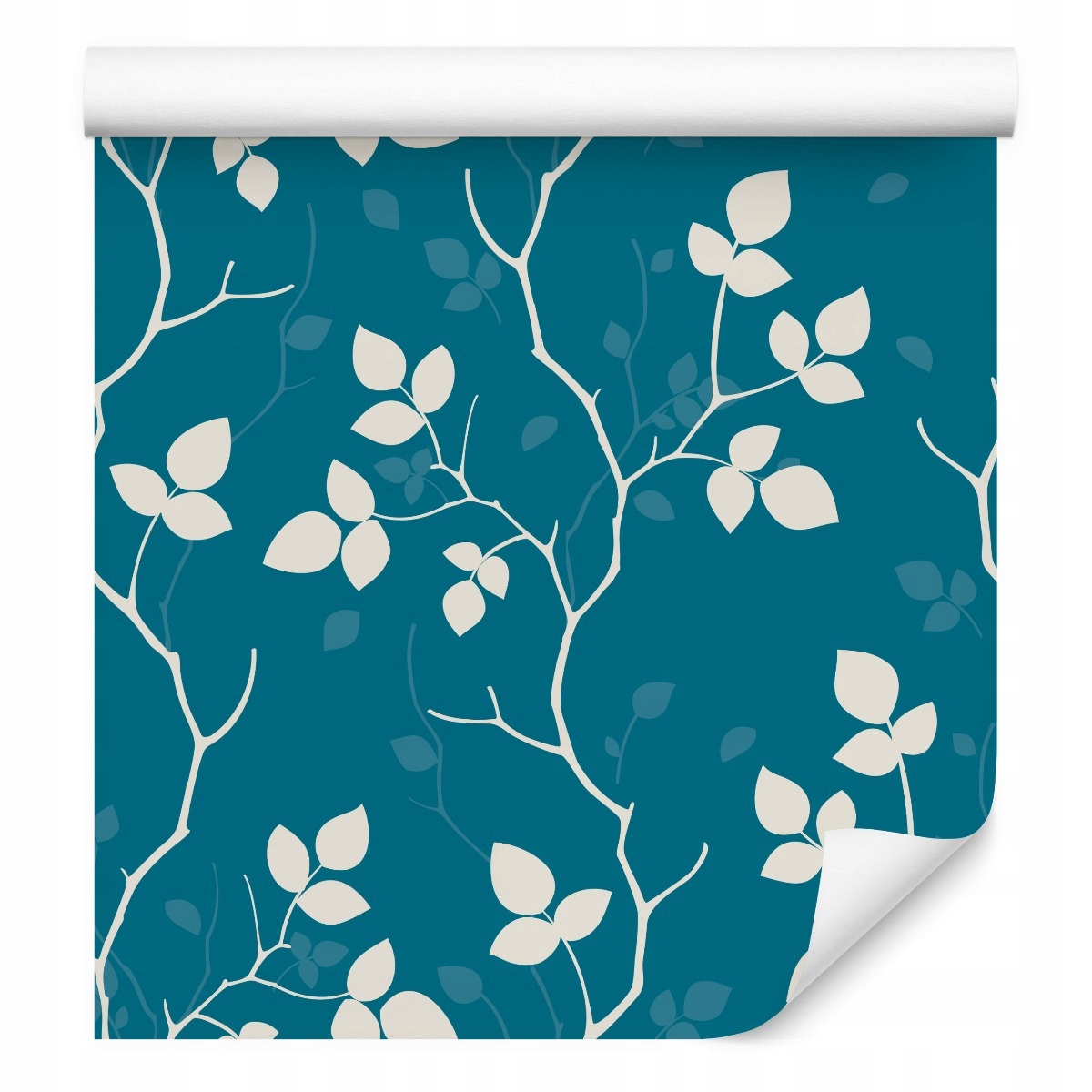 Tapeta do obývacího pokoje Pastelové listy větvičky příroda