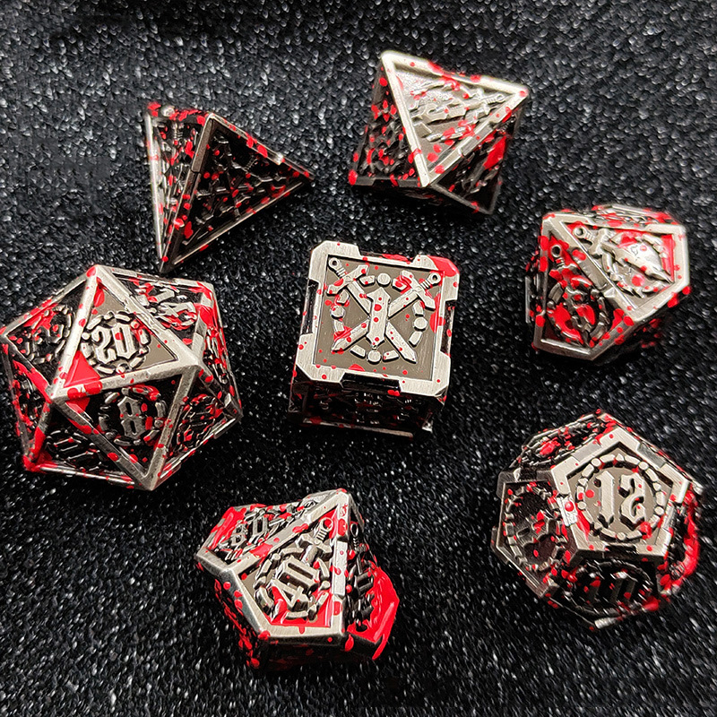 POŚWIĘCENIE PALADYNA ZESTAW 7 METALOWYCH KOŚCI RPG Liczba sztuk 7 szt.