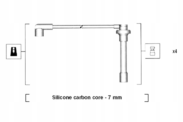 MAGNETI MARELLI ZESTAW PRZEWODÓW ZAPŁONOWYCH HONDA ACCORD VI CIVIC V