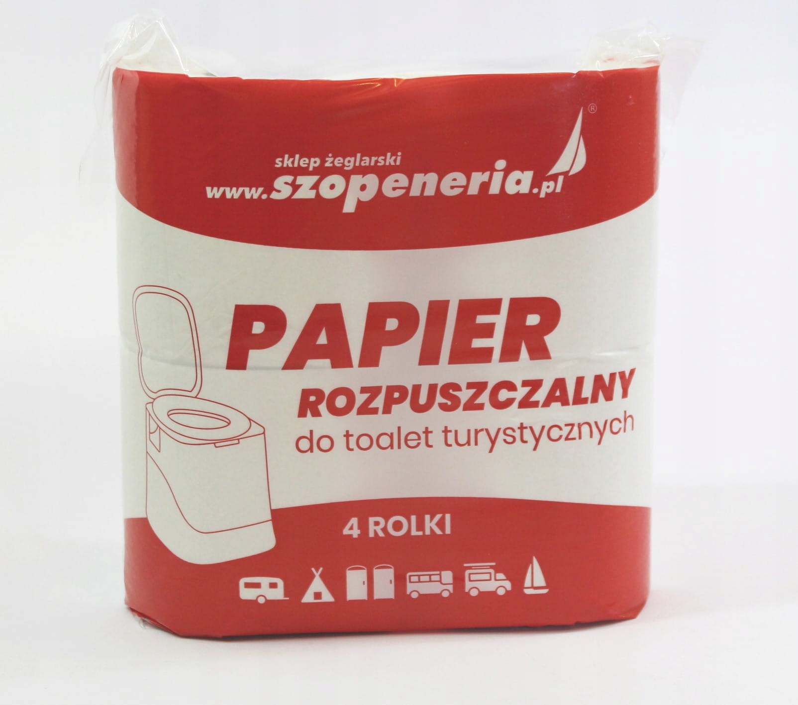 

Papier Toaletowy Rozpuszczalny 4 Rolki Biały