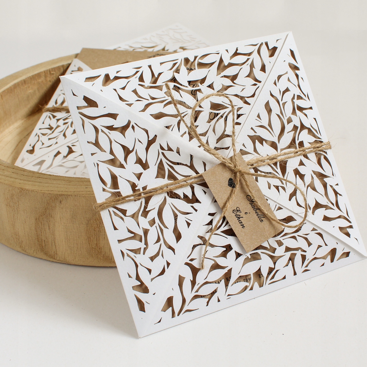 zaproszenia ślubne eko rustykalne boho PRÓBKA Marka inna