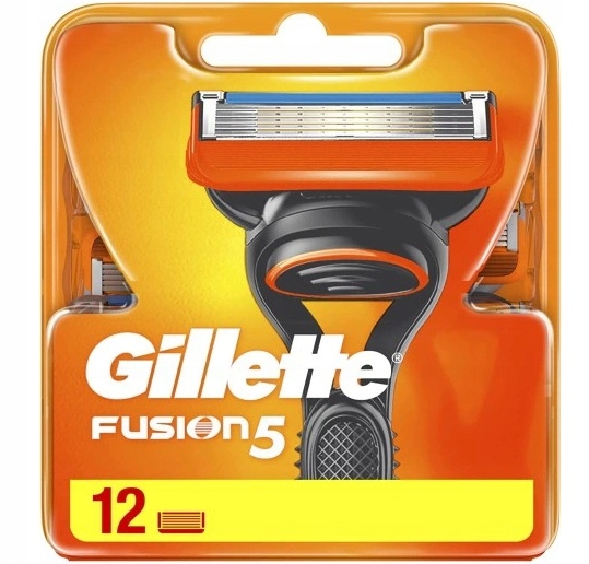 Čepele Náhradních Náplní Pro Strojky Gillette Fusion 5 12 Kusů Nové Orig