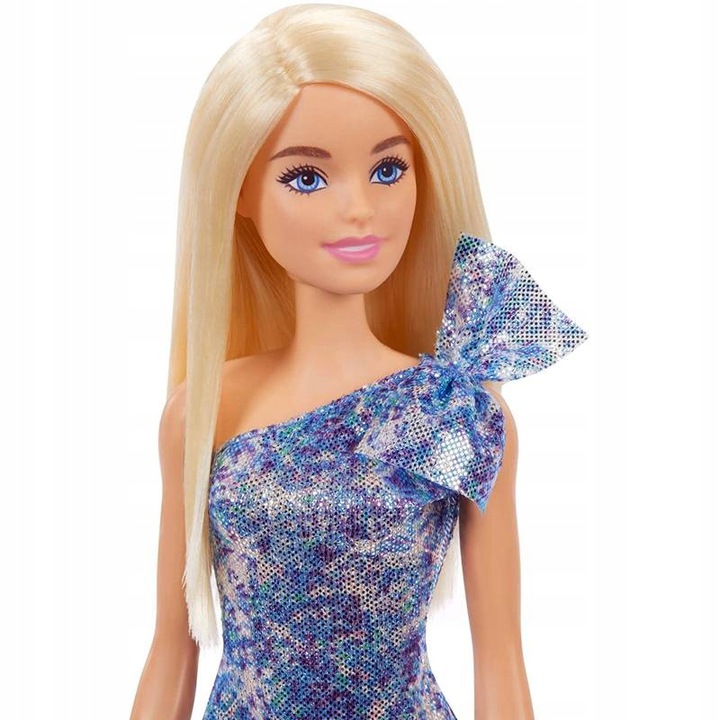 

Lalka Barbie Glitz Błyszcząca Sukienka Niebieska