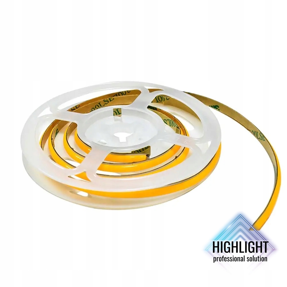 10m Taśma Pasek Led Cob 6W 24V 5mm Slim Biały Neutralny 4000k CRI>90 24V