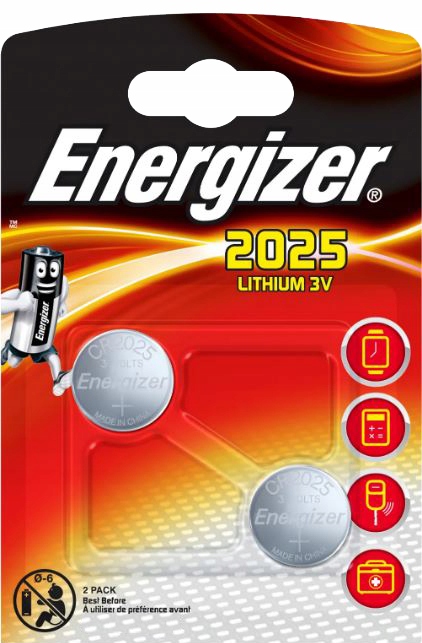 

2x Bateria litowa Energizer CR2025