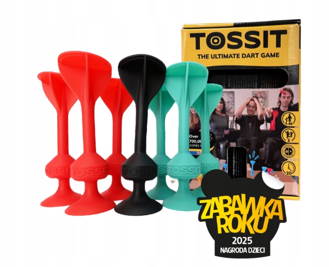 Rzutki Tossit Zestaw Startowy Czerwony i Zielony Rzutki Silikonowe