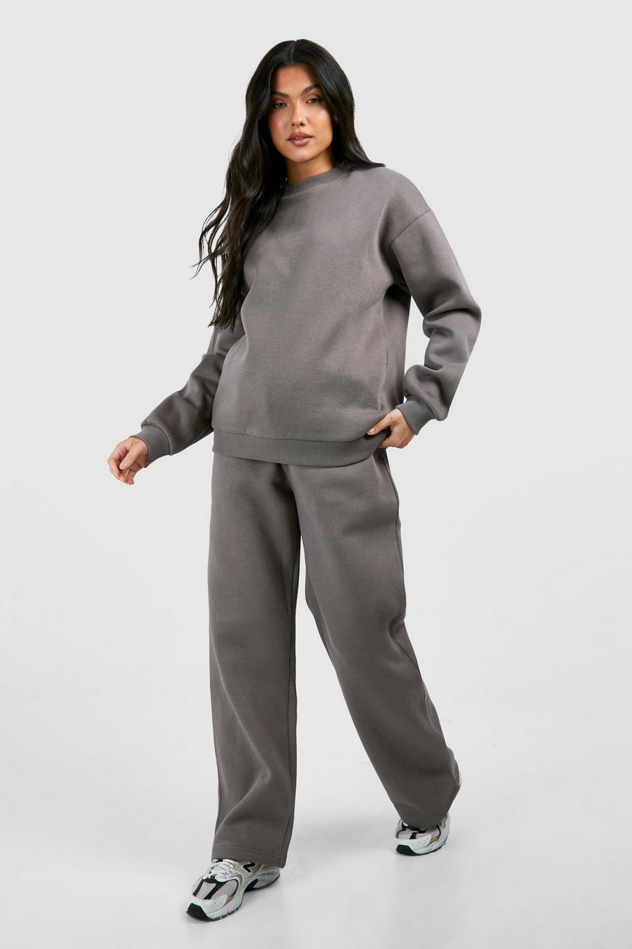 SZARE KLASYCZNE LUŹNE SPODNIE DRESOWE PROSTE GŁADKIE CIĄŻA BOOHOO 38 Rozmiar 38
