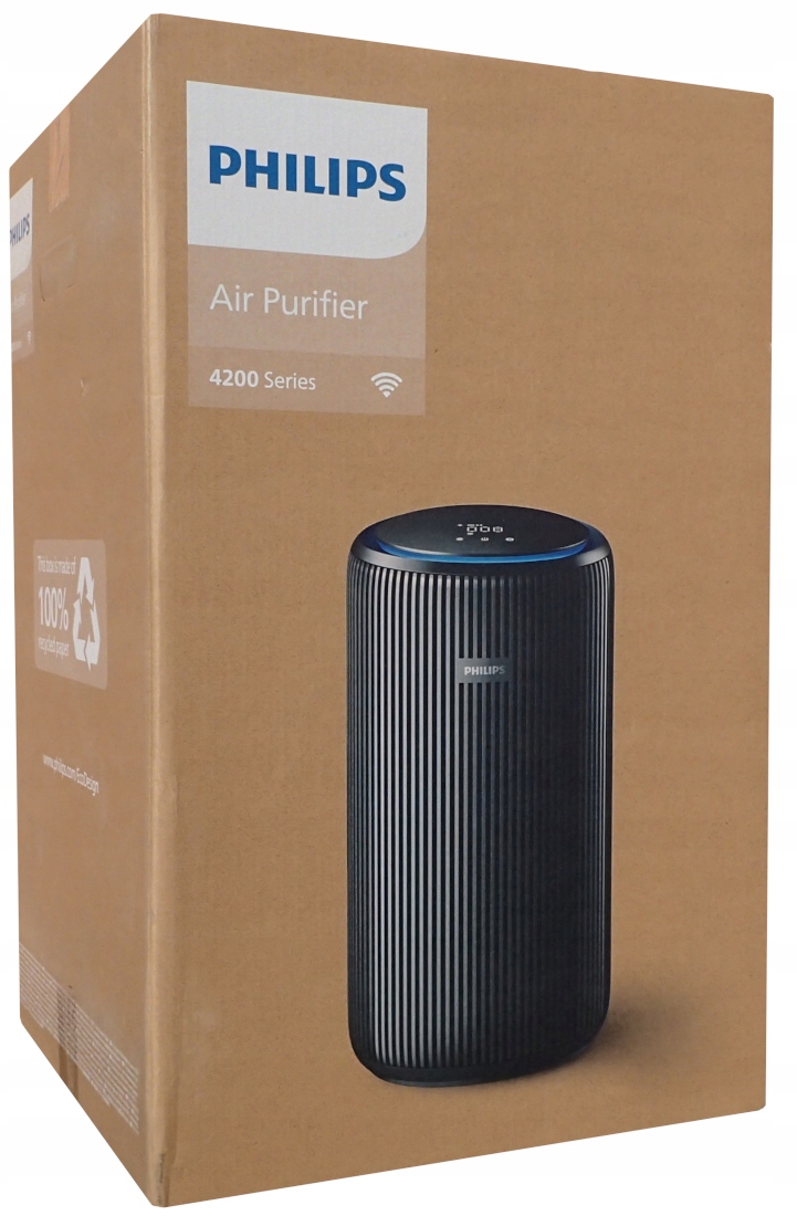Oczyszczacz Powietrza Philips AC4221 Filtr Hepa Węglowy Zapachy WiFi 156m²