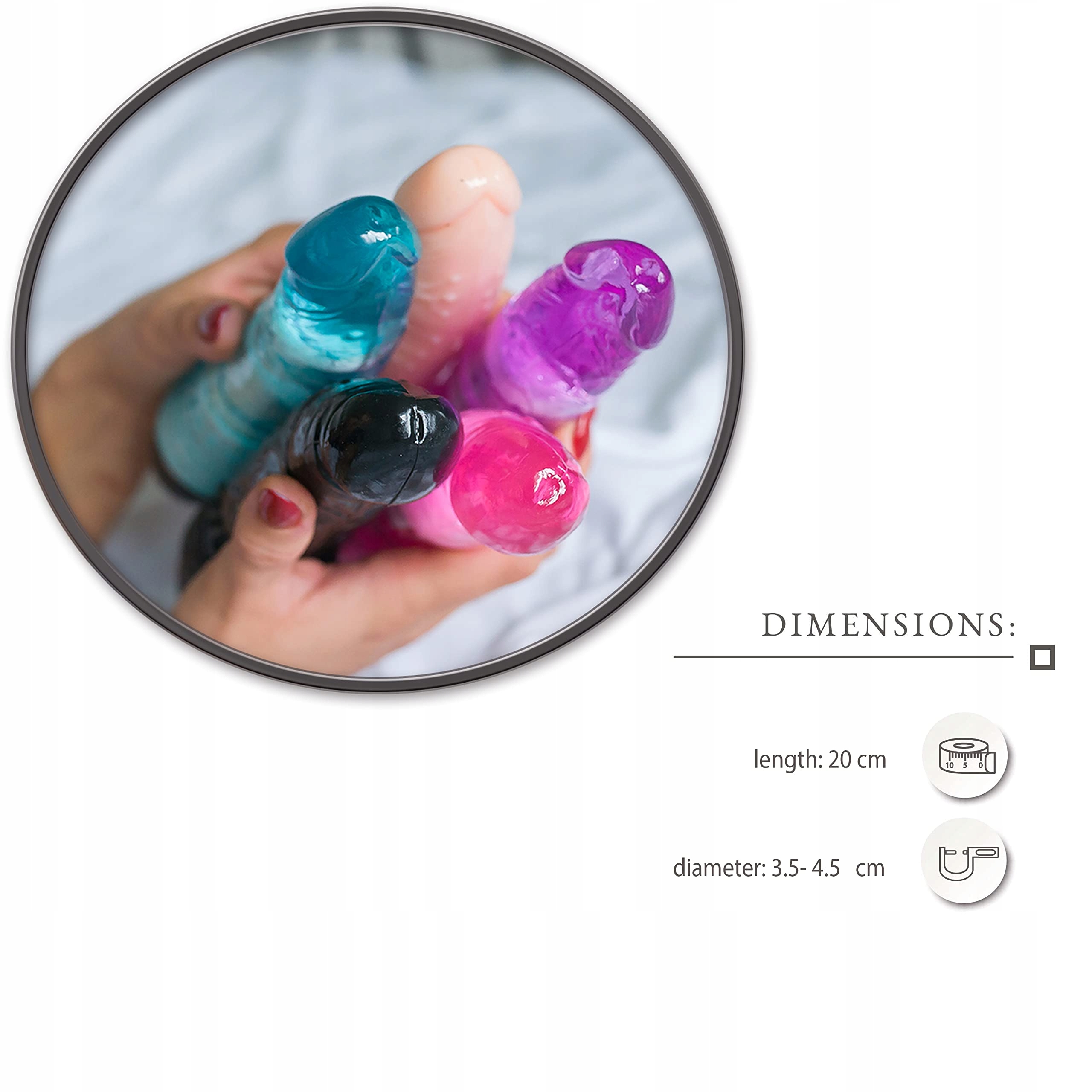 DILDO REALISTYCZNY WIBRATOR 18CM DLA KOBIET ZESTAW WIBRATORÓW SEKSUALNYCH — miniatura 6