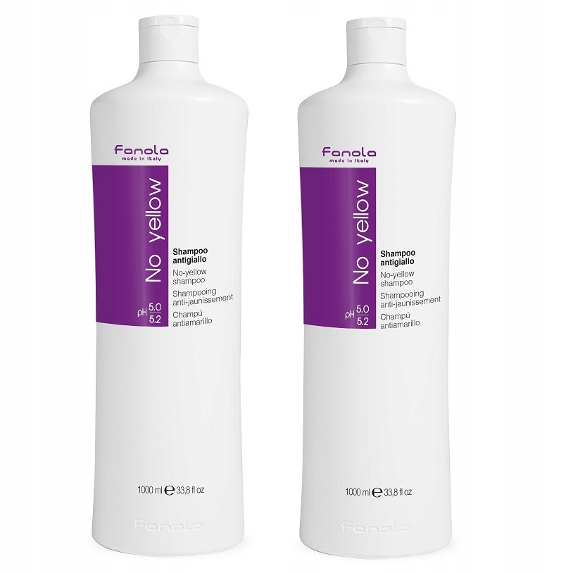 Fanola No Yellow šampon 2x 1000 ml fialový pigment ochrana barvy