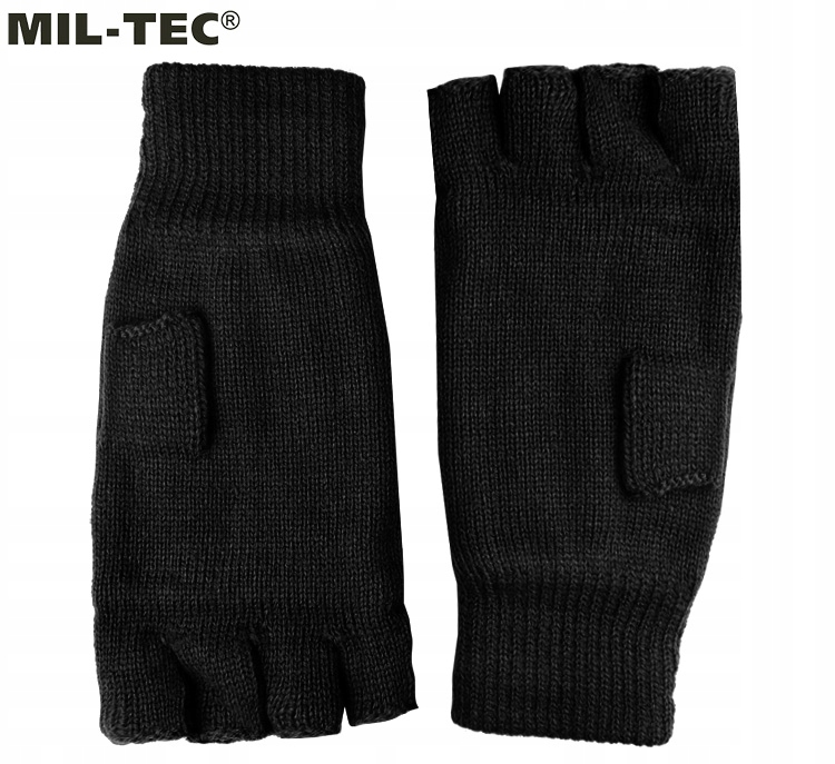 RĘKAWICE RĘKAWICZKI ZIMOWE 3M BEZ PALCÓW CZARNE Materiał dominujący tkanina