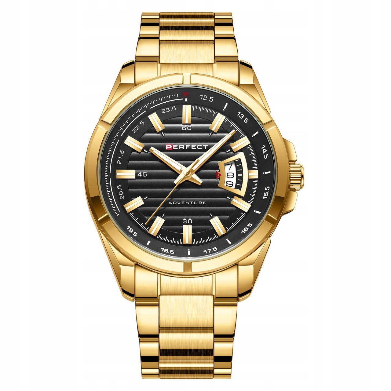 Pánské hodinky, pevný náramek, Perfect quartz